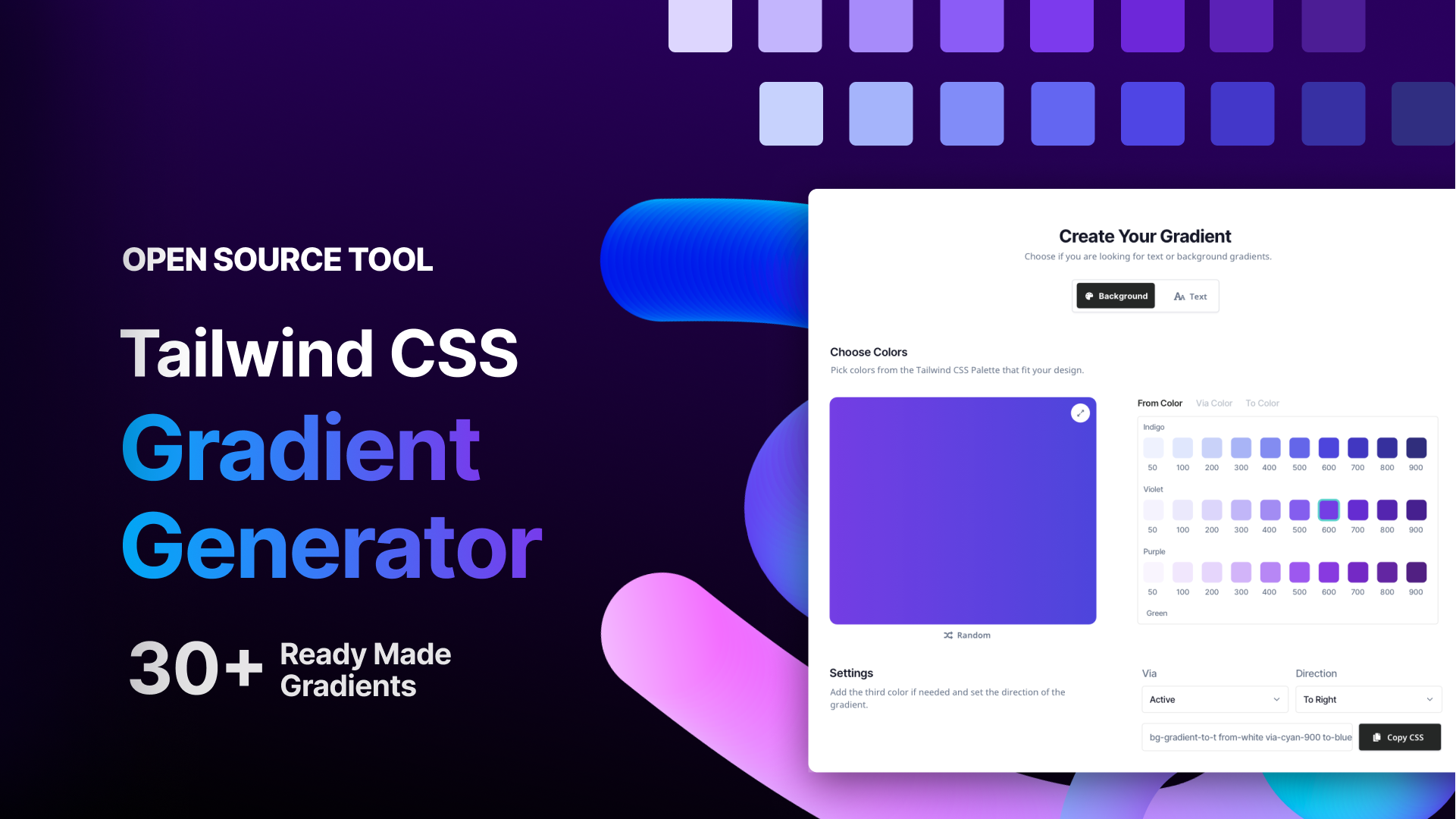 Tailwind Components Gradient Generator